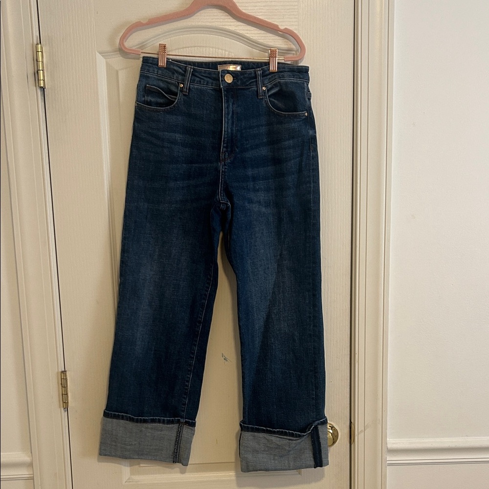 Kut from the Kloth Denim Jeans with Tan Stitching